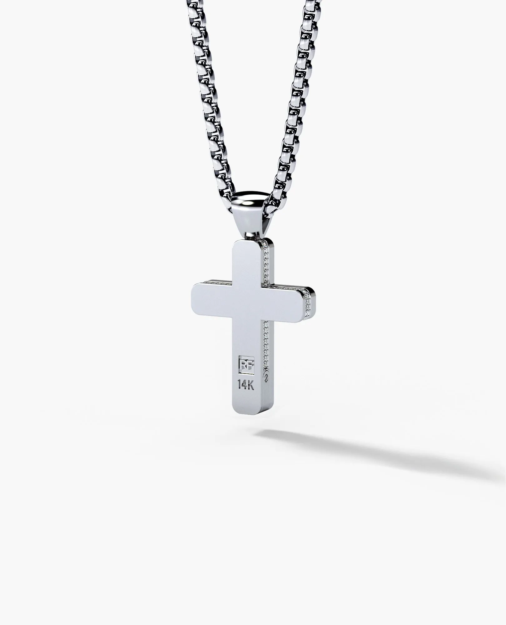 JERRITT Cross Pendant in Gold with 0.90ct Diamonds
