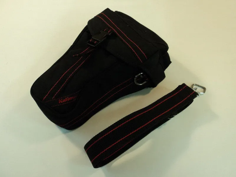 Kalimar 35mm Camera With Lens Case With Strap Black Buckle Closure Nylon Canvas -- Used