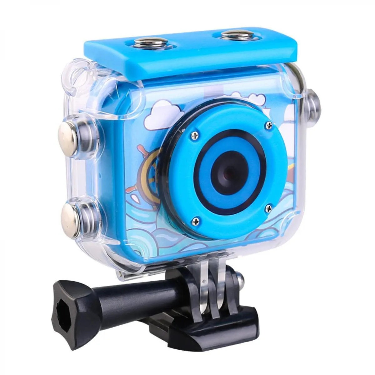 K&F Concept AT-G20B Kids Action Camera 1080P HD Waterproof Video Digital Children Sports Camcorder, 33GB SD Card Pink&Blue