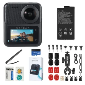 Kandao QooCam 3  全景運動相機 騎行套裝