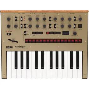 Korg Monologue Monophonic Analog Synthesizer With Presets - Gold