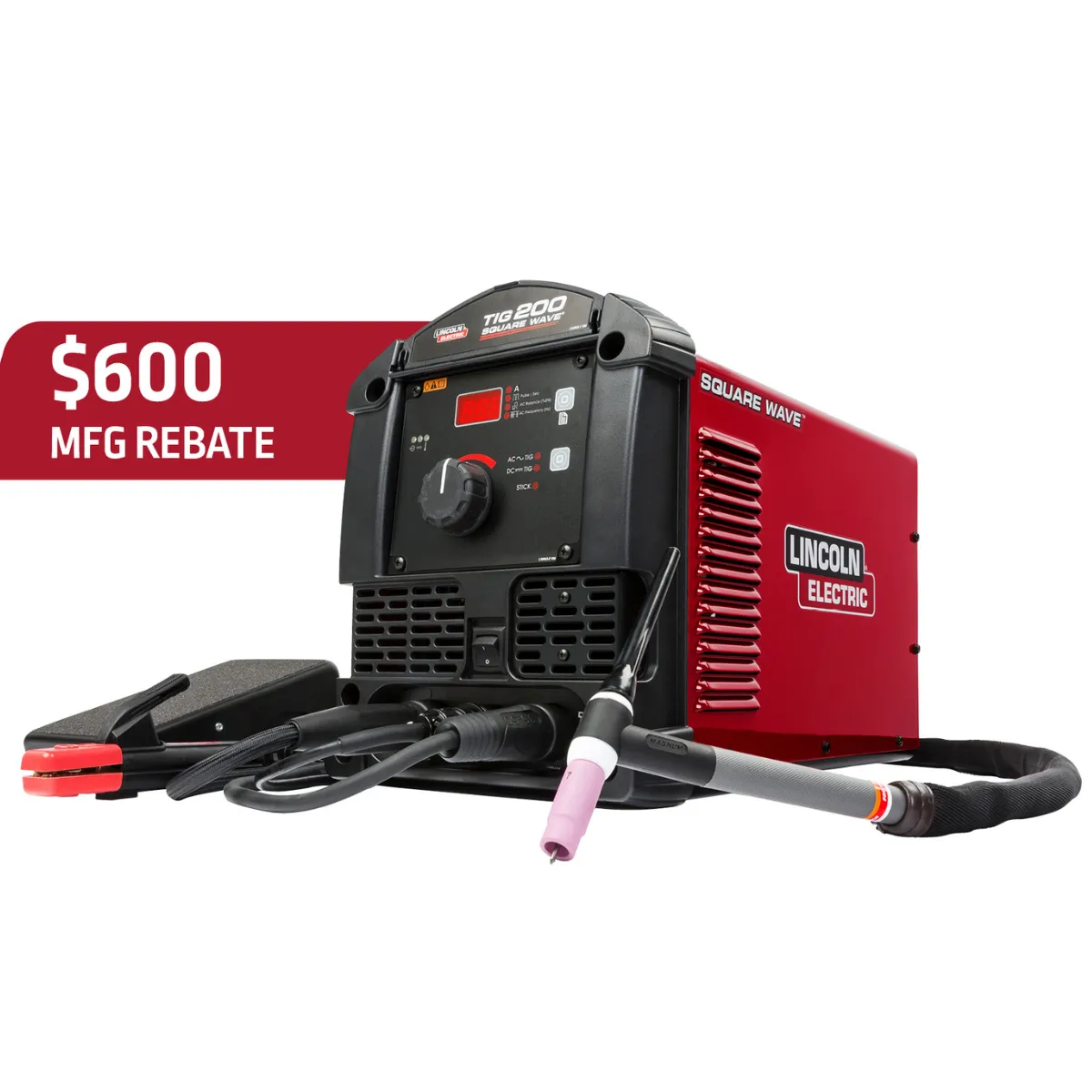 Lincoln Square Wave 200 TIG/Stick Welder - K5126-1