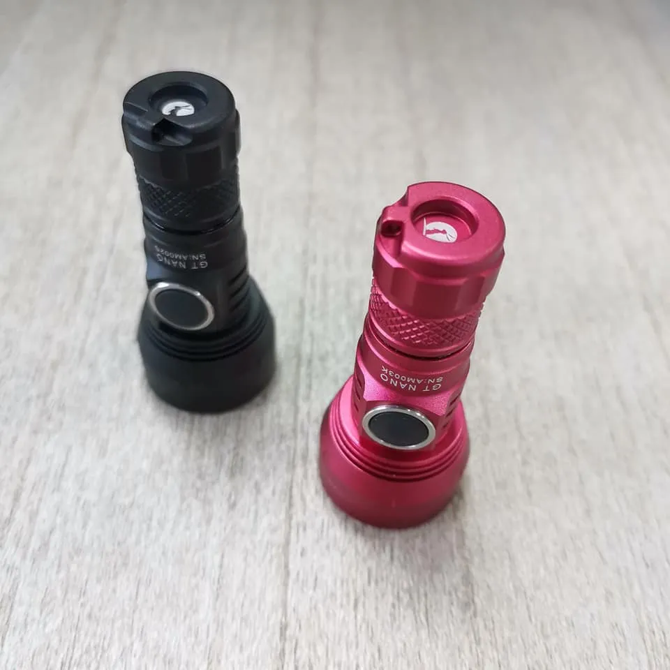 Lumintop GT Nano Red 450 Lumens 300 Meters Pocket Thrower EDC Keychain LED Flashlight NarsilM