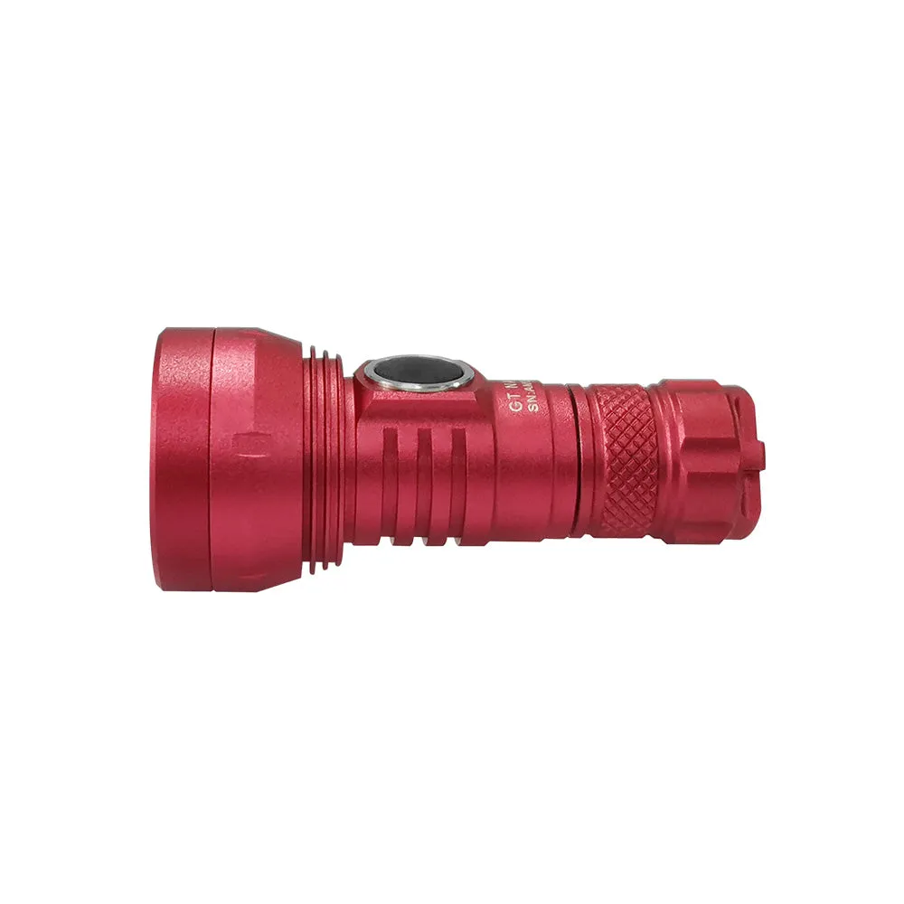 Lumintop GT Nano Red 450 Lumens 300 Meters Pocket Thrower EDC Keychain LED Flashlight NarsilM
