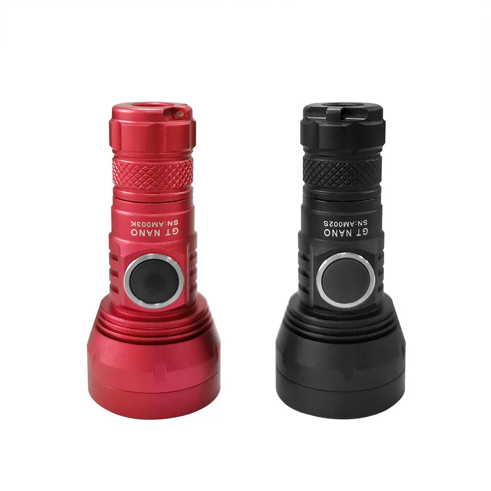 Lumintop GT Nano Red 450 Lumens 300 Meters Pocket Thrower EDC Keychain LED Flashlight NarsilM