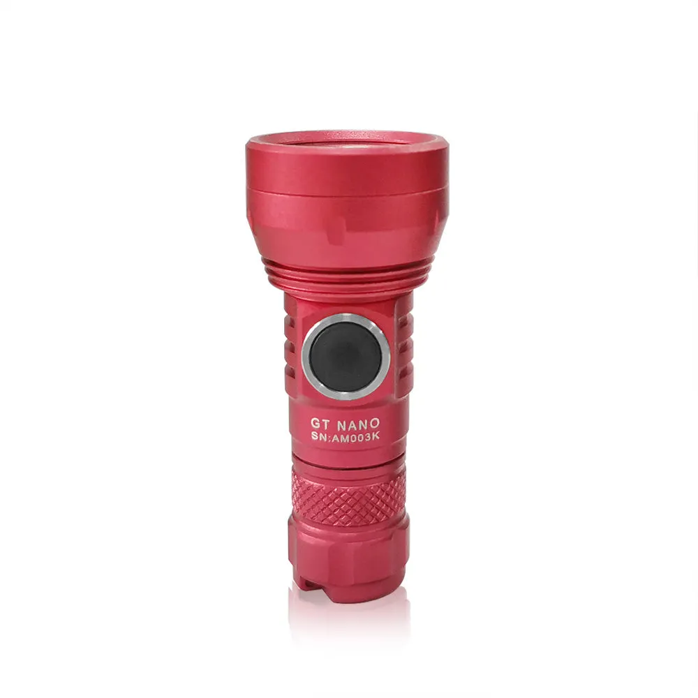 Lumintop GT Nano Red 450 Lumens 300 Meters Pocket Thrower EDC Keychain LED Flashlight NarsilM