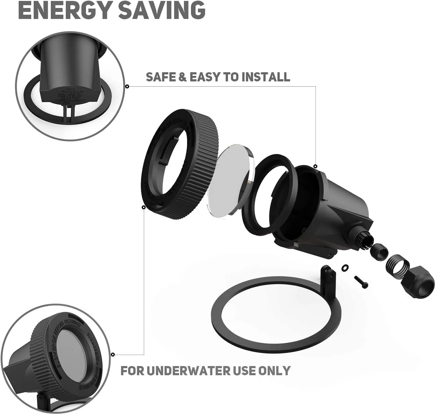 Malibu 5.4W Submersible Underwater LED Pond Low Voltage Landscape Lighting