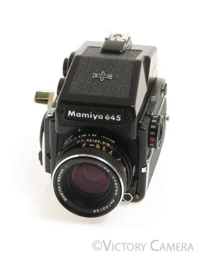 Mamiya m645 1000s 645 Camera w/ Eye Level & 80mm f2.8 C Lens -New Seals-