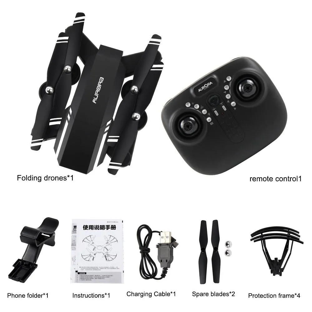 Mini Foldable WiFi 2.4G RC Quadcopter with Wide Angle Camera