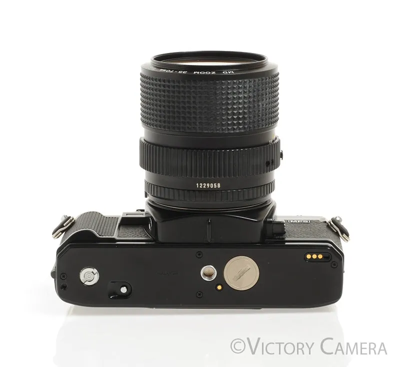 Minolta X-700 X700 Black SLR Film Camera w/ 35-70mm Zoom Lens -New Seals- [EX ]