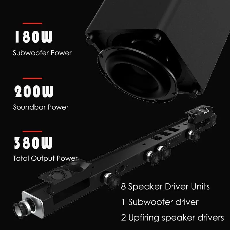 Nakamichi Apollo 520 Bluetooth Soundbar with Subwoofer