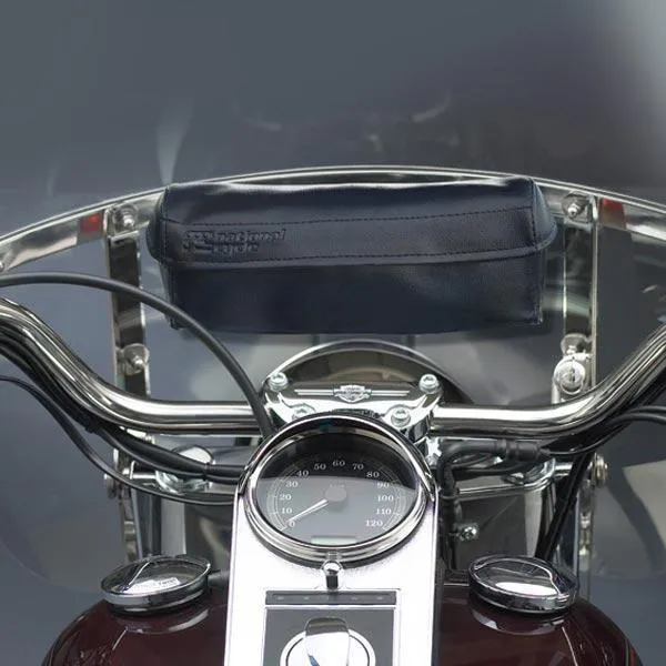 National Cycle Holdster Leather Storage Bag for Switchblade 2-Up, Chopped and Shorty Windshields