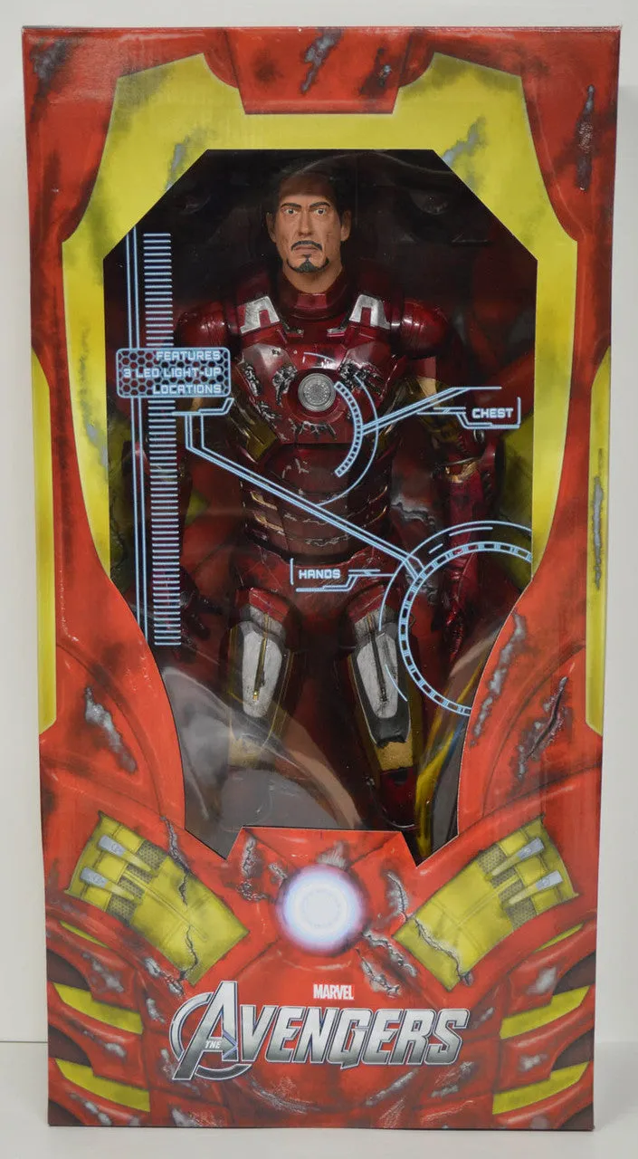NECA Avengers Battle Damaged Iron Man Action Figure 1/4 Scale