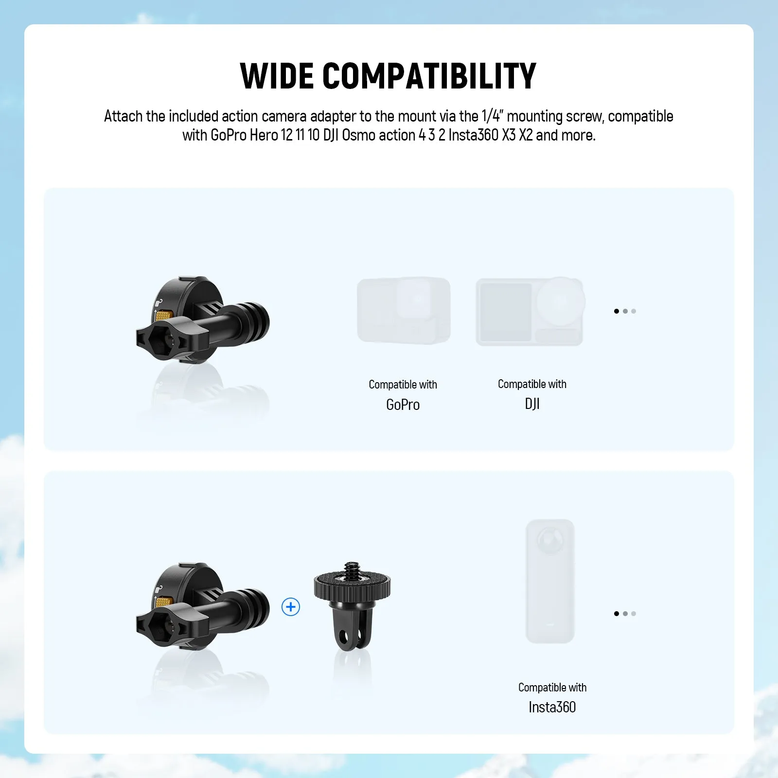 NEEWER GP18 Chest Mount Harness for Action Camera & Phone