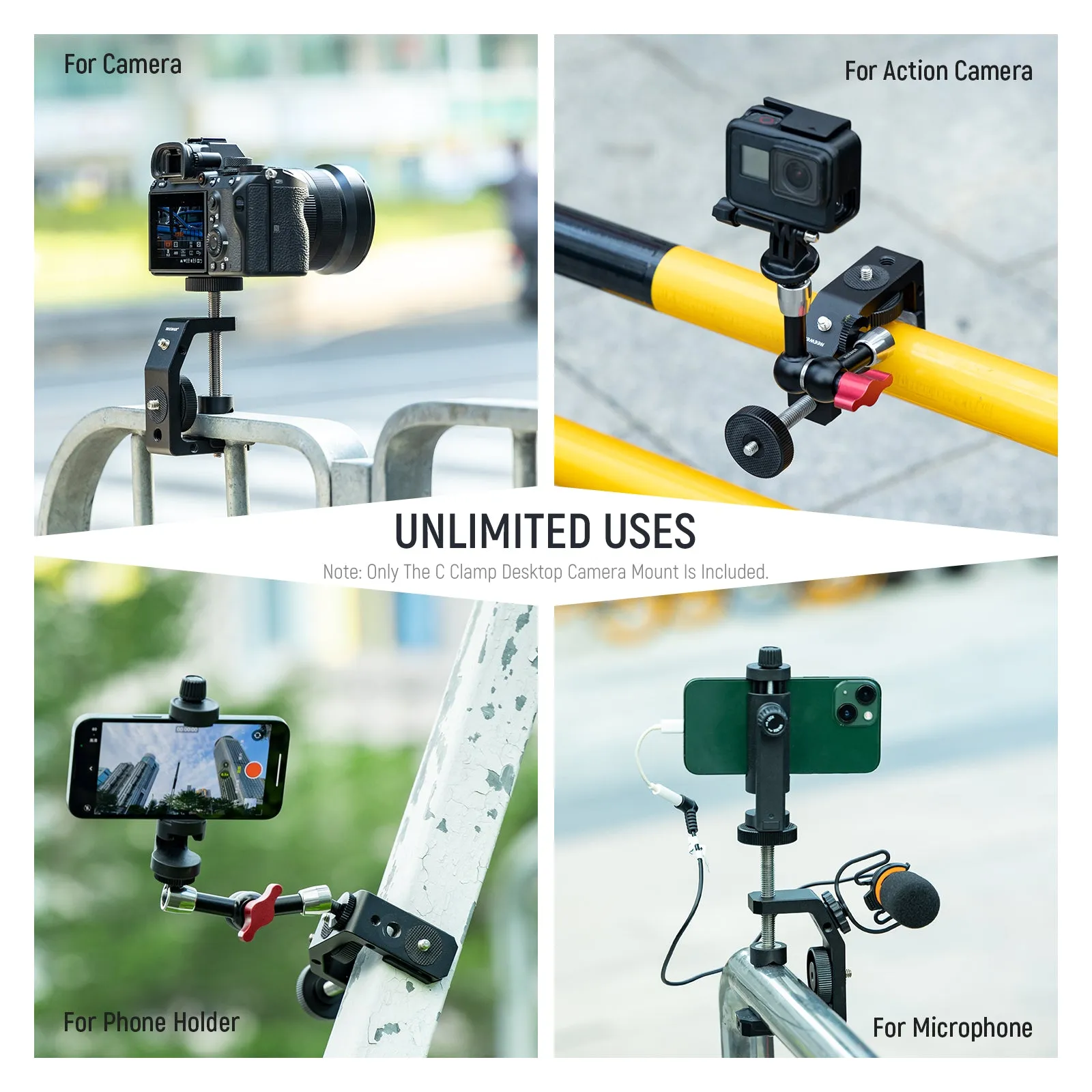 NEEWER ST-CCD7 Versatile C Clamp Desktop Camera Mount