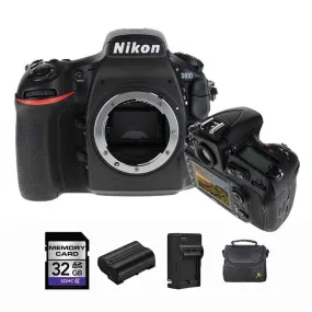 Nikon D810 DSLR Camera   2 Batteries, 32GB Bundle