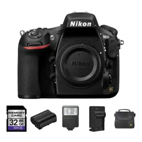 Nikon D810 DSLR Camera   2 Batteries, 32GB, Flash Bundle