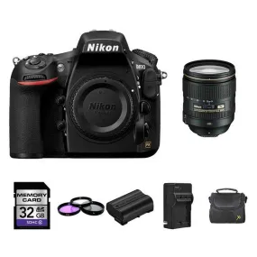Nikon D810 DSLR Camera w/24-120mm Lens   2 Batteries, 32GB Ultimate Bundle