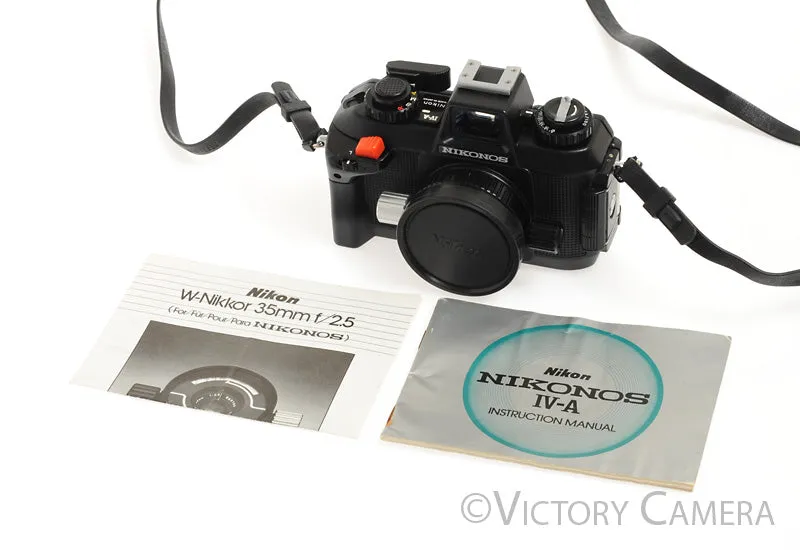 Nikon Nikonos IV-A Underwater 35mm Film Camera w/ 35mm f2.5 Lens -Clean-