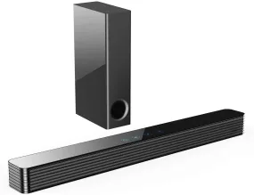 Norcent KB2020 Black Mamba Series 25-Inch Sound Bar with Sub-woofer, Wired and Wireless Bluetooth 5.0 Extra Powerful Bass Speaker Soundbar 2020 New Version MB-2521