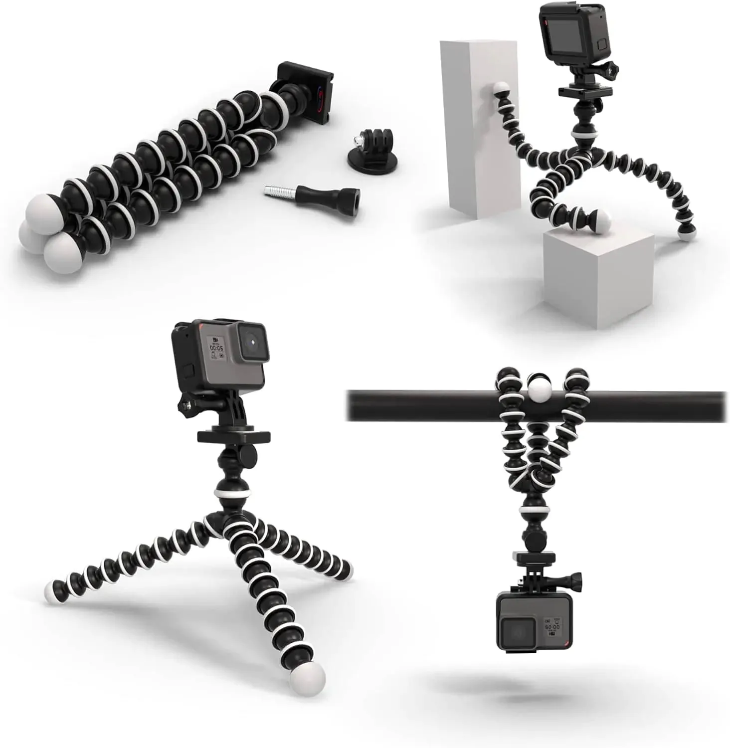 Octopus Flexible Tripod Camera   Action Cam Mount Stand