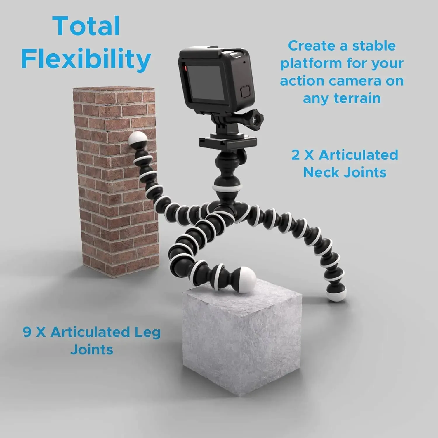 Octopus Flexible Tripod Camera   Action Cam Mount Stand