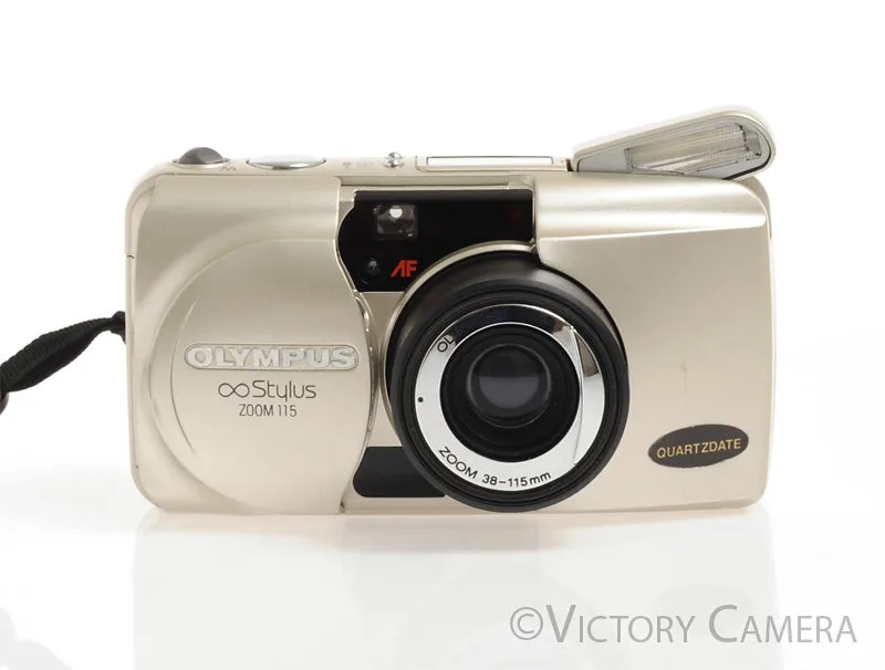 Olympus Stylus Epic Zoom 115 35mm Point & Shoot Film Camera