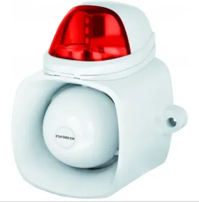 Outdoor Siren/Speaker/Strobe (Red) Combo JSH-816S-SQ/R