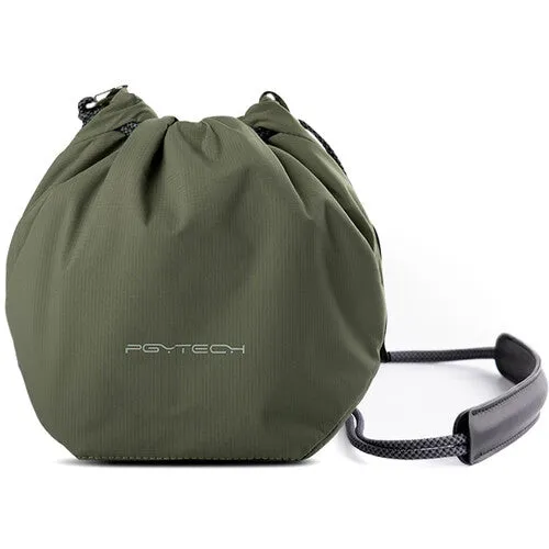 PGYTECH OneGo Drawstring Storage Bag with Detachable Shoulder Strap and Interior Dividers for Cameras, Smartphones, and Accessories
