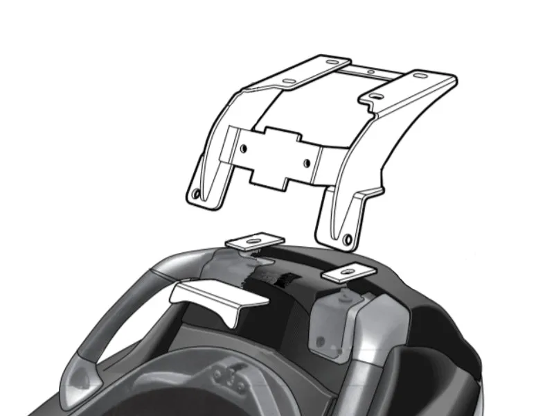 Piaggio MP3 Hybrid 300 LT (07-21) SHAD Top Box Fitting Kit
