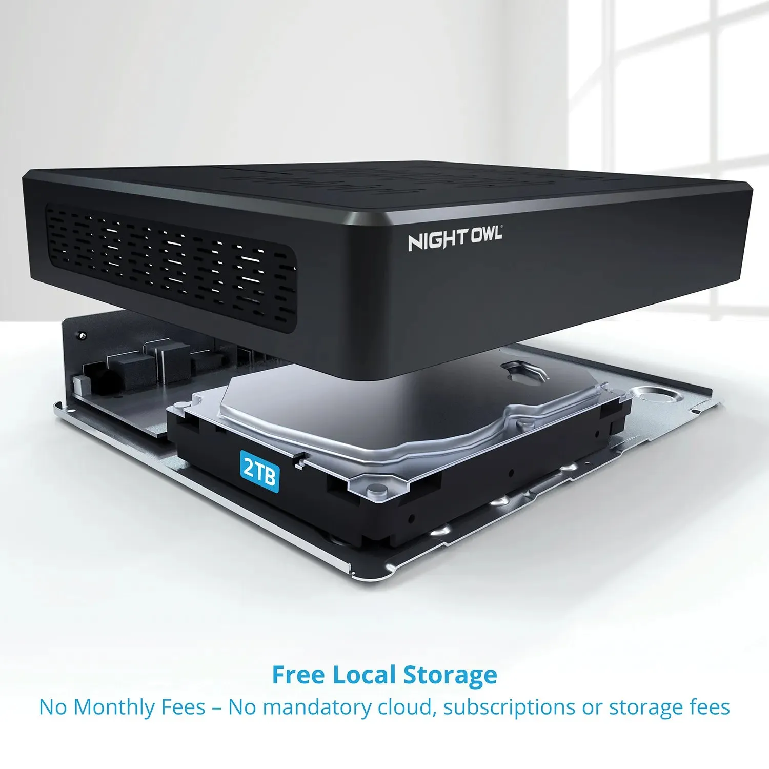 Power over Ethernet 12 Channel 4K Bluetooth NVR with 2TB Hard Drive - Add up to 12 Total Devices