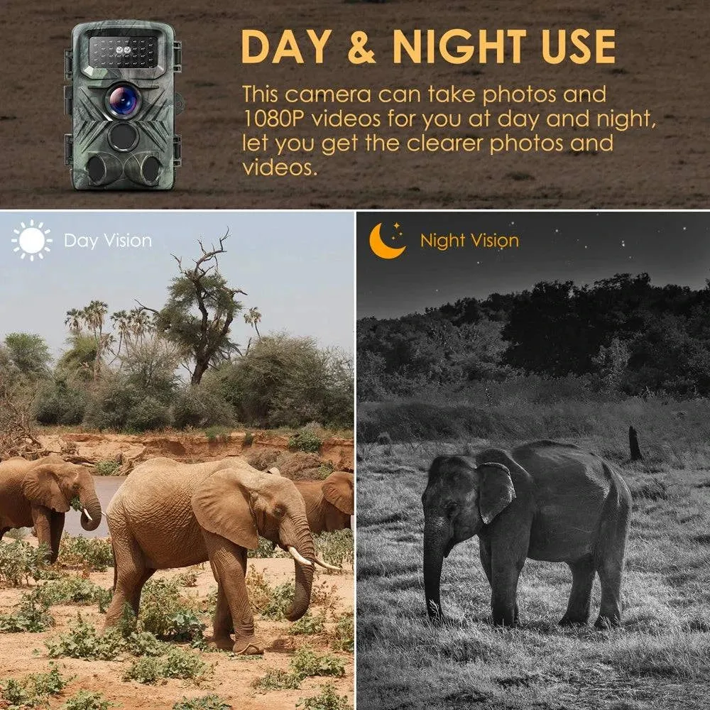 PR3000 16MP 1080P Night Photo Video Taking Trail Camera Multi-function Outdoor Huntings Animal Observation Monitoring Camera