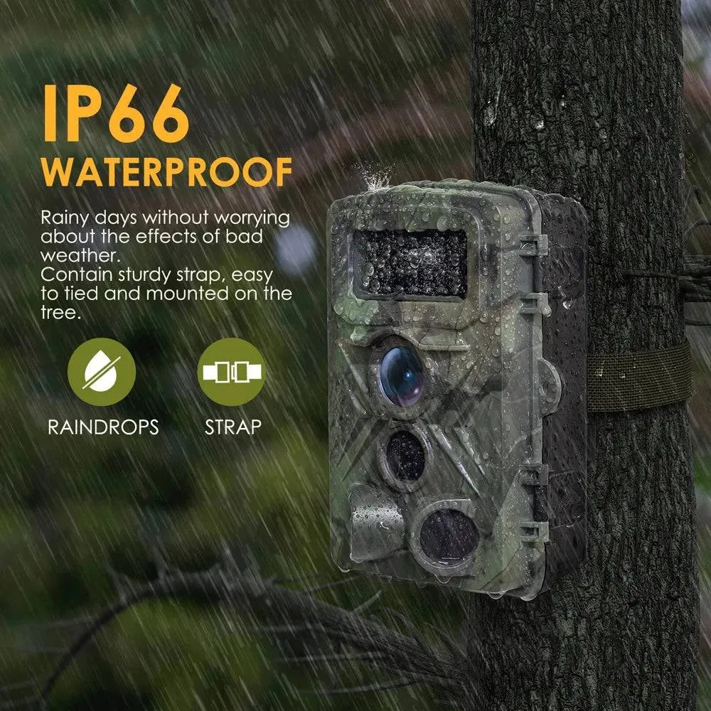 PR3000 16MP 1080P Night Photo Video Taking Trail Camera Multi-function Outdoor Huntings Animal Observation Monitoring Camera