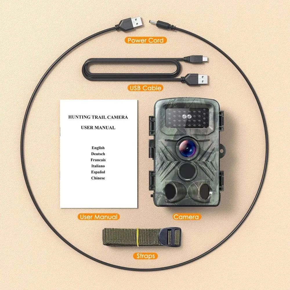 PR3000 16MP 1080P Night Photo Video Taking Trail Camera Multi-function Outdoor Huntings Animal Observation Monitoring Camera