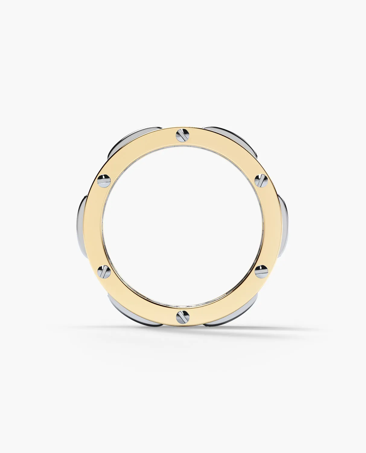 Ready to Ship - BRIGGS 18k Two-Tone Gold Ring with 2.10ct White and Yellow Diamonds