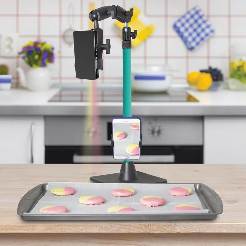 Remarkable Creator™ Cookie Decorators Mount for Phones and Pico Projectors with TEAL Pole
