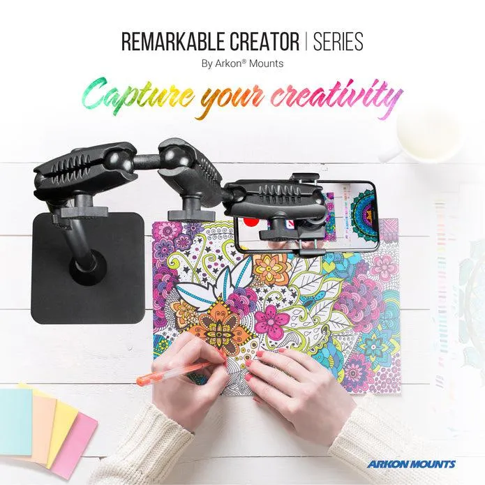 Remarkable Creator™ Cookie Decorators Mount for Phones and Pico Projectors with TEAL Pole
