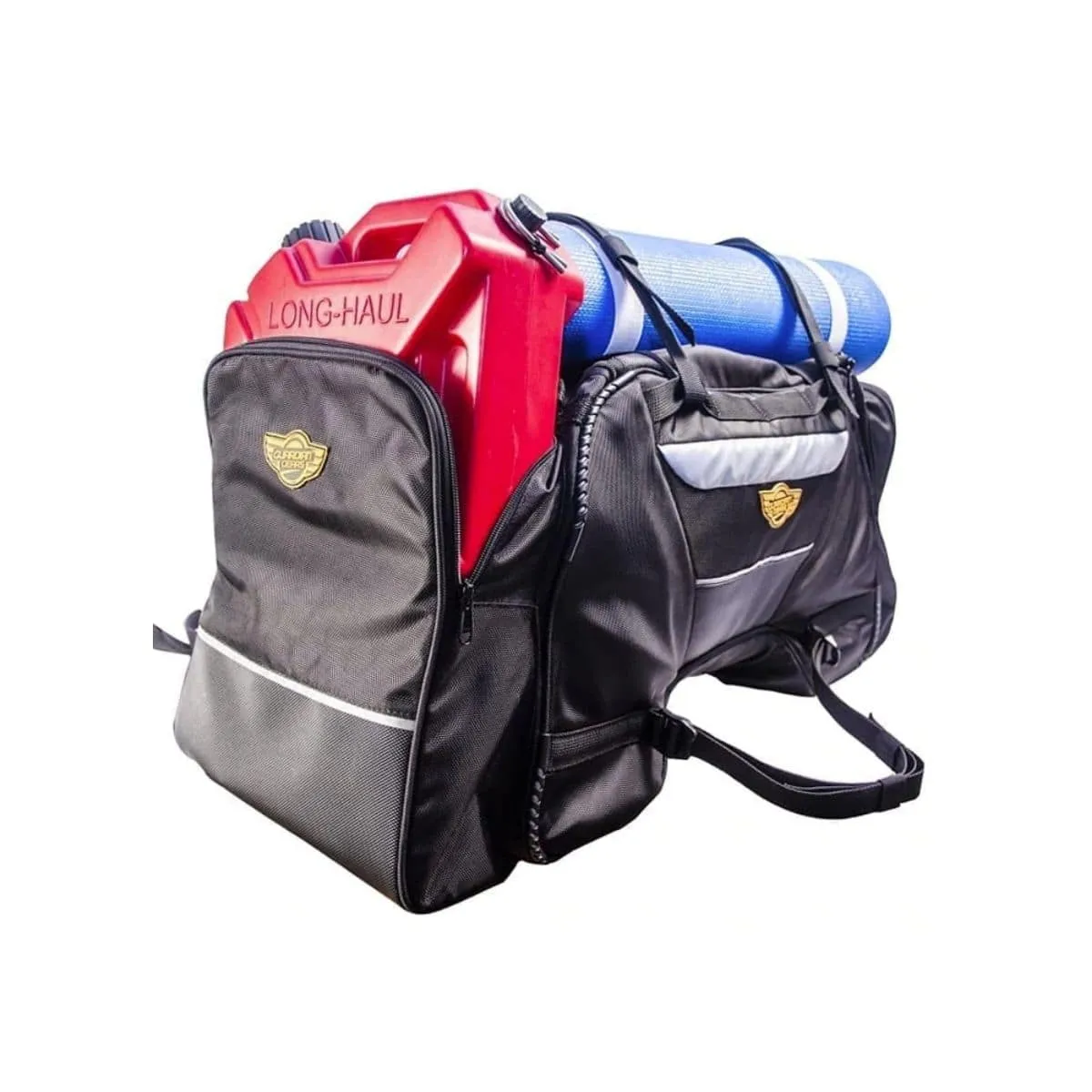 Rhino 70L Tail Bag with Rain Cover and Dry Bag - Black