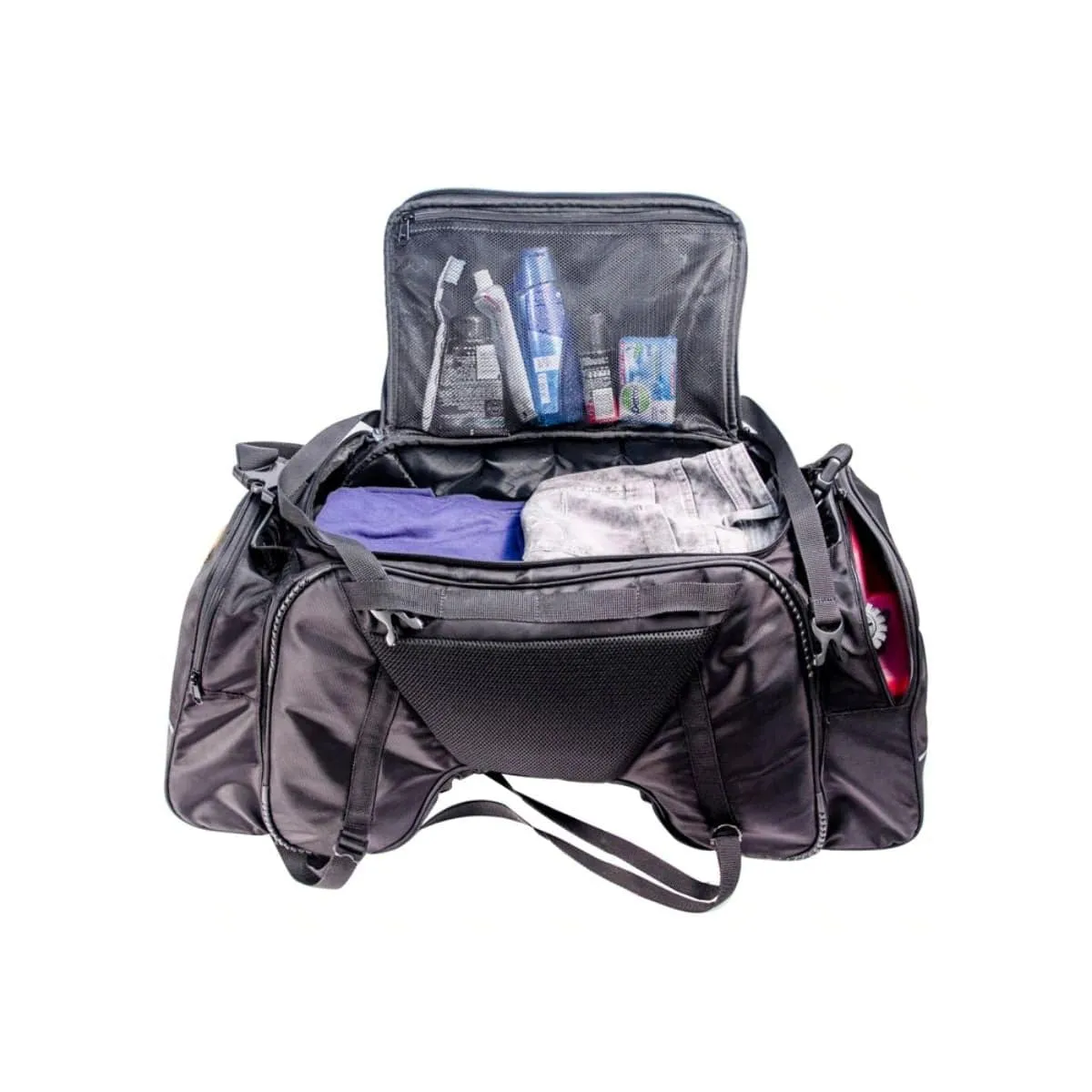 Rhino 70L Tail Bag with Rain Cover and Dry Bag - Black