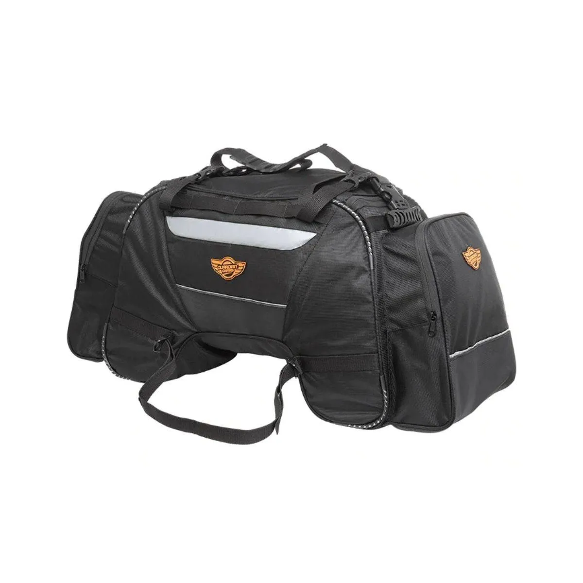 Rhino 70L Tail Bag with Rain Cover and Dry Bag - Black