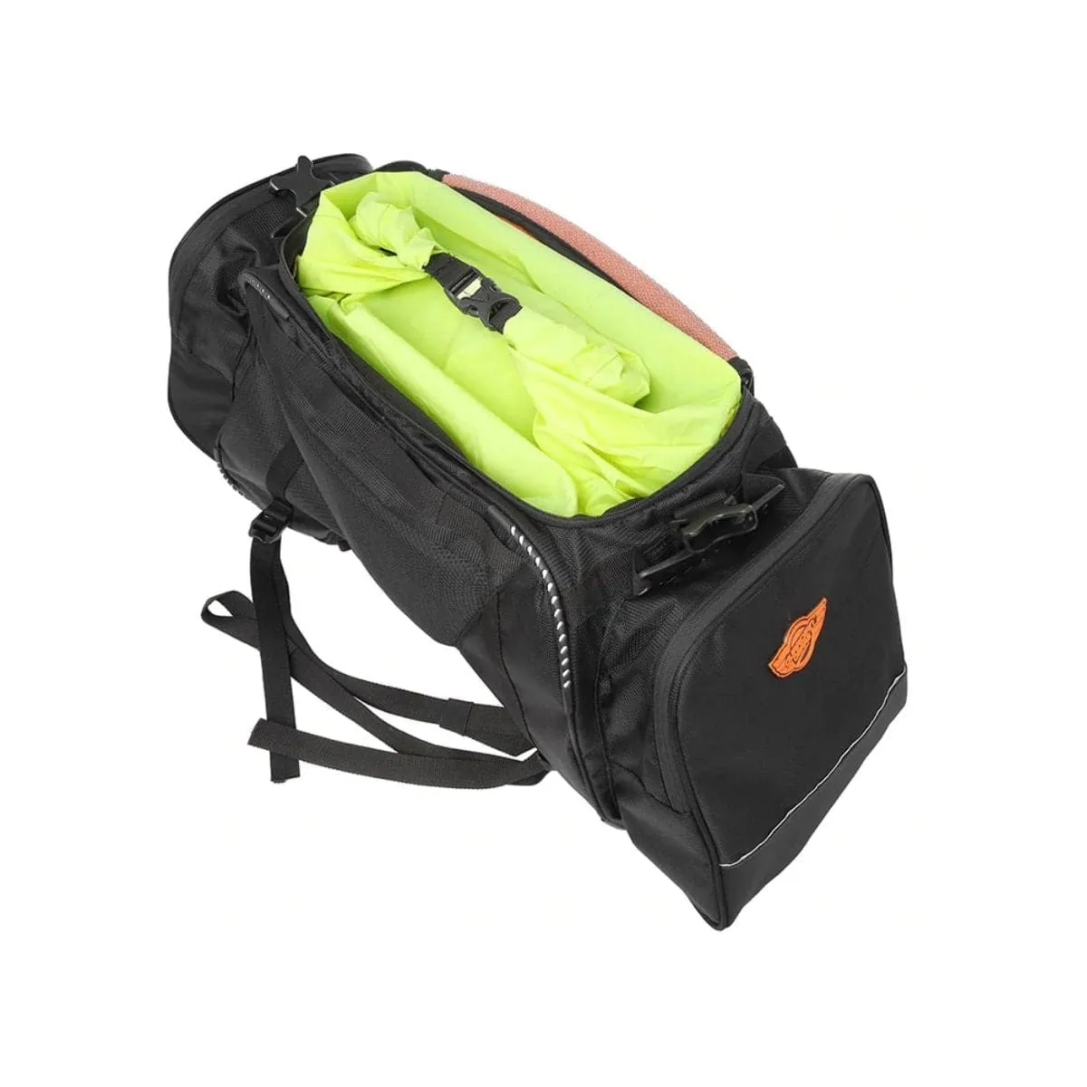 Rhino 70L Tail Bag with Rain Cover and Dry Bag - Black
