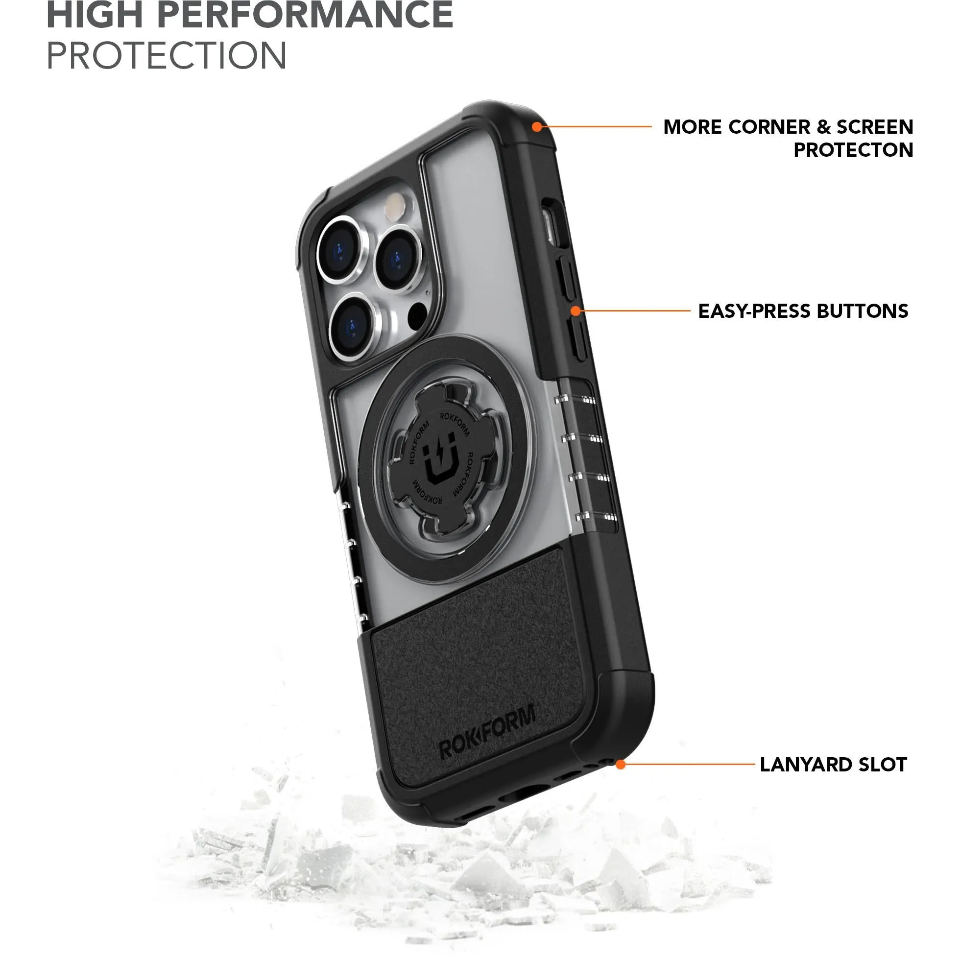 Rokform Crystal Case for iPhone 14 Pro (Clear)