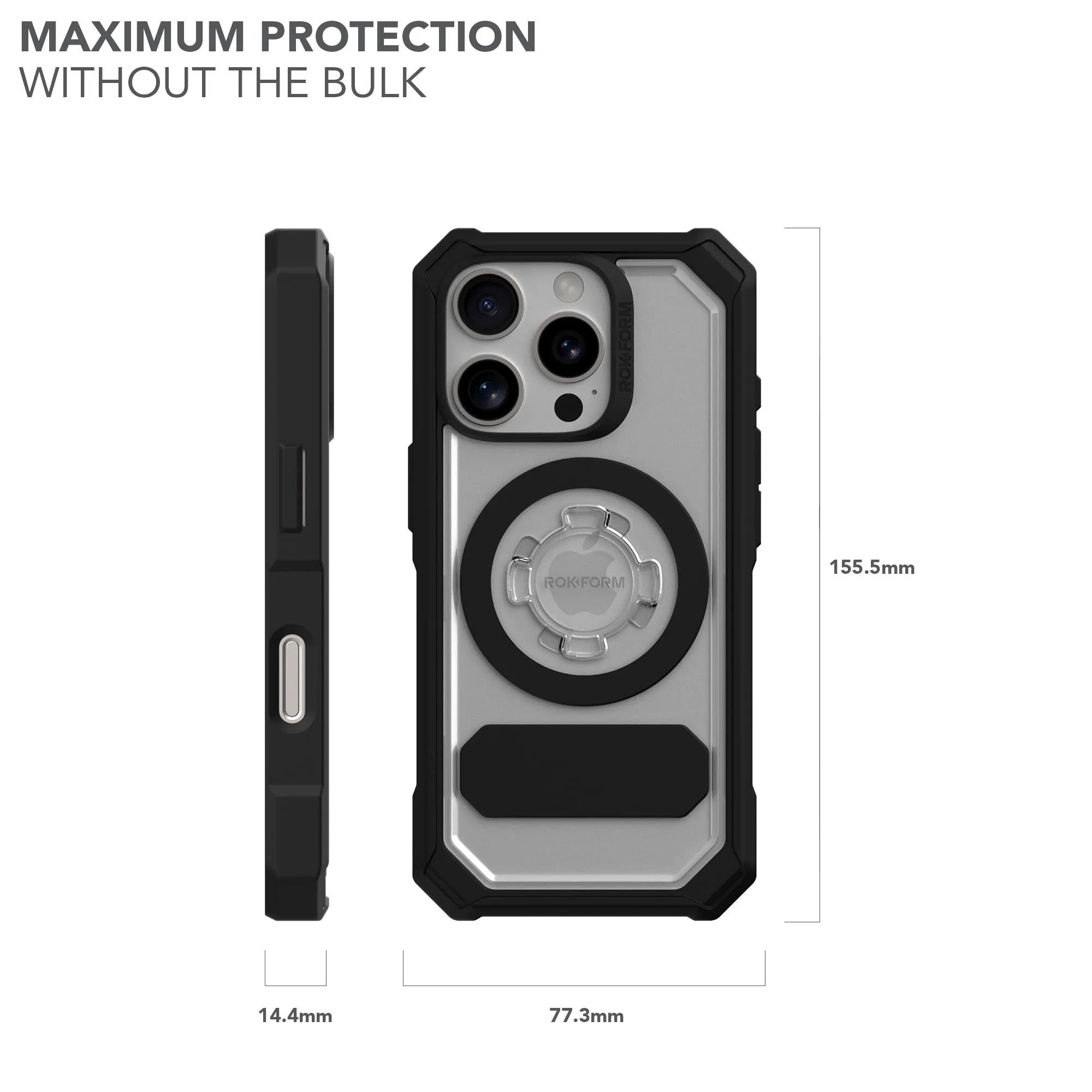 Rokform Crystal Case for iPhone 16 Pro (Clear)