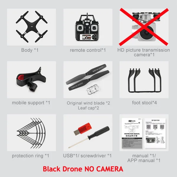 SH5H Quadcopter FPV Drones With Camera HD Quadcopter With WIFI Camera RC Helicopter Remote Control Toys