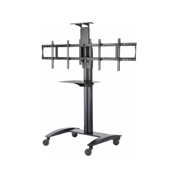 SmartMount Flat Panel Video Conferencing TV Trolley for two 40" to 65" Displays