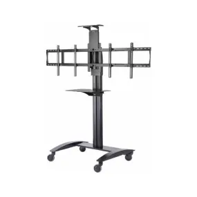 SmartMount Flat Panel Video Conferencing TV Trolley for two 40" to 65" Displays