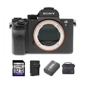 Sony Alpha a7RII Mirrorless Digital Camera   2 Batteries, 32GB Card Bundle