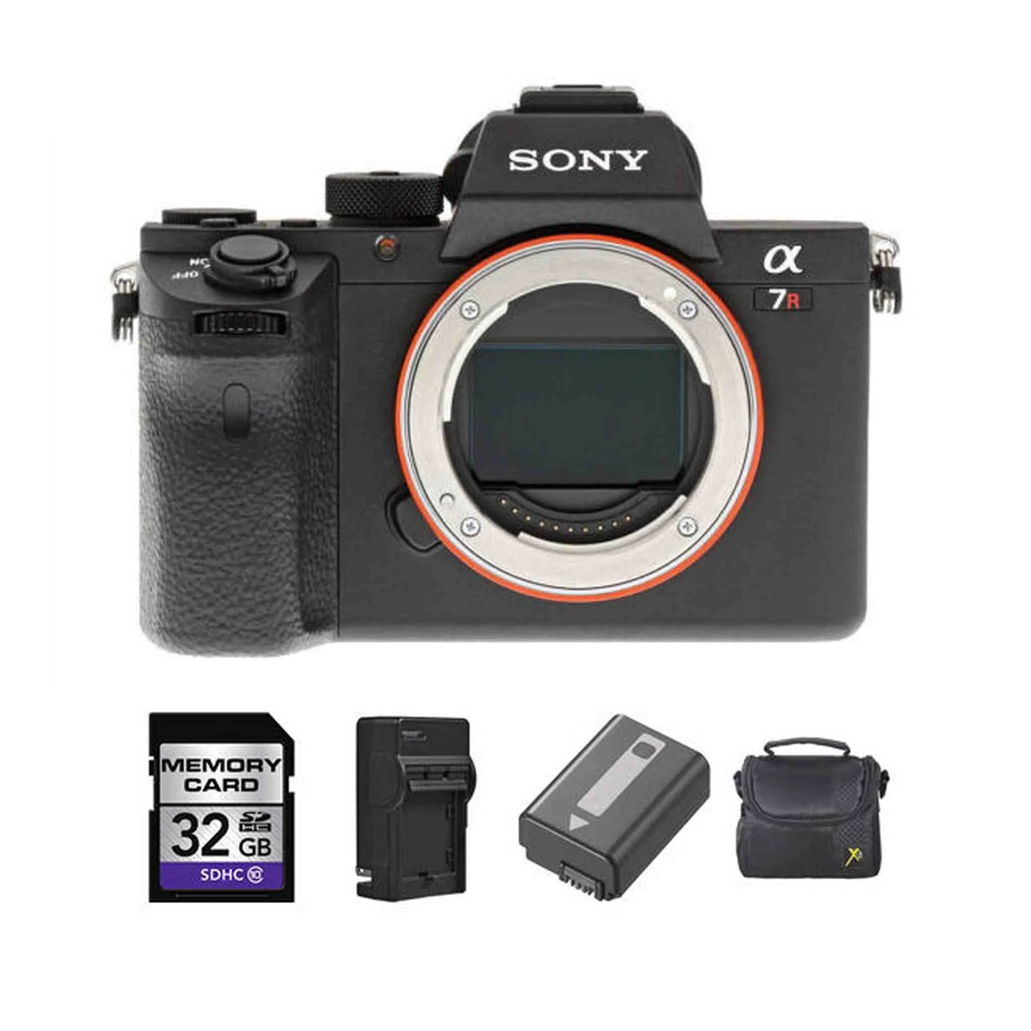 Sony Alpha a7RII Mirrorless Digital Camera   2 Batteries, 32GB Card Bundle