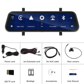 Specification Size: 9.66inch with 32GB memory, style: Car Charger