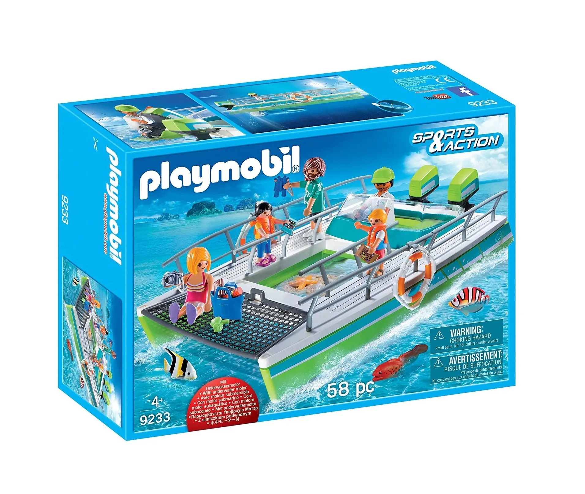 Sports and Action - Glass Bottom Boat With Motor 9233